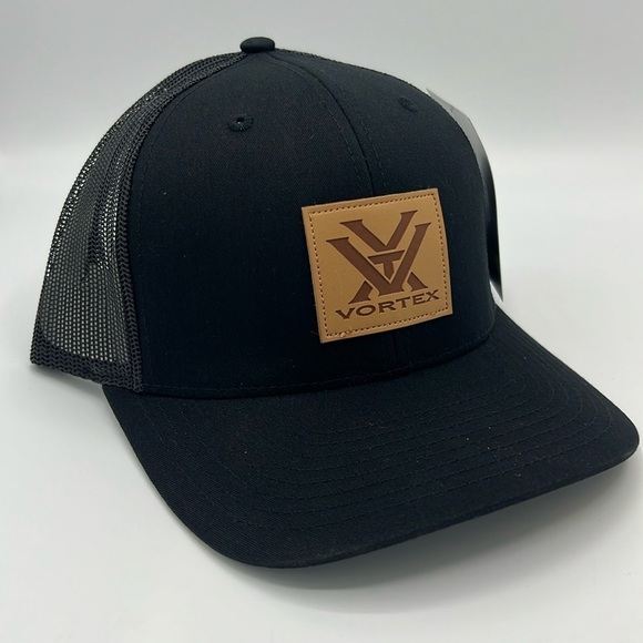 VORTEX BLACK MESH TRUCKER BALL CAP HAT BRAND NEW WITH TAGS OSFM - Picture 1 of 7